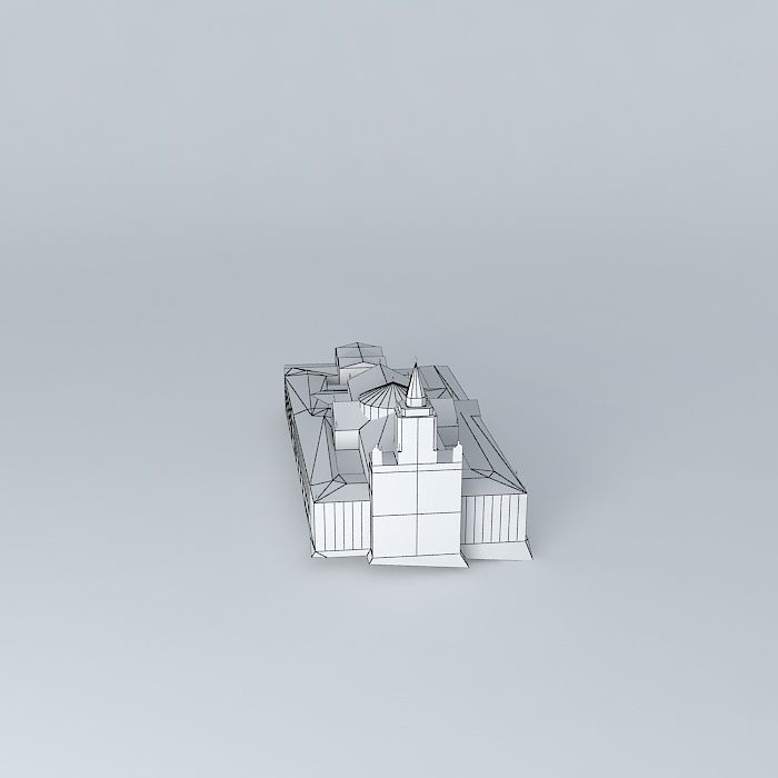 Porto Trinity Church 3D model_3