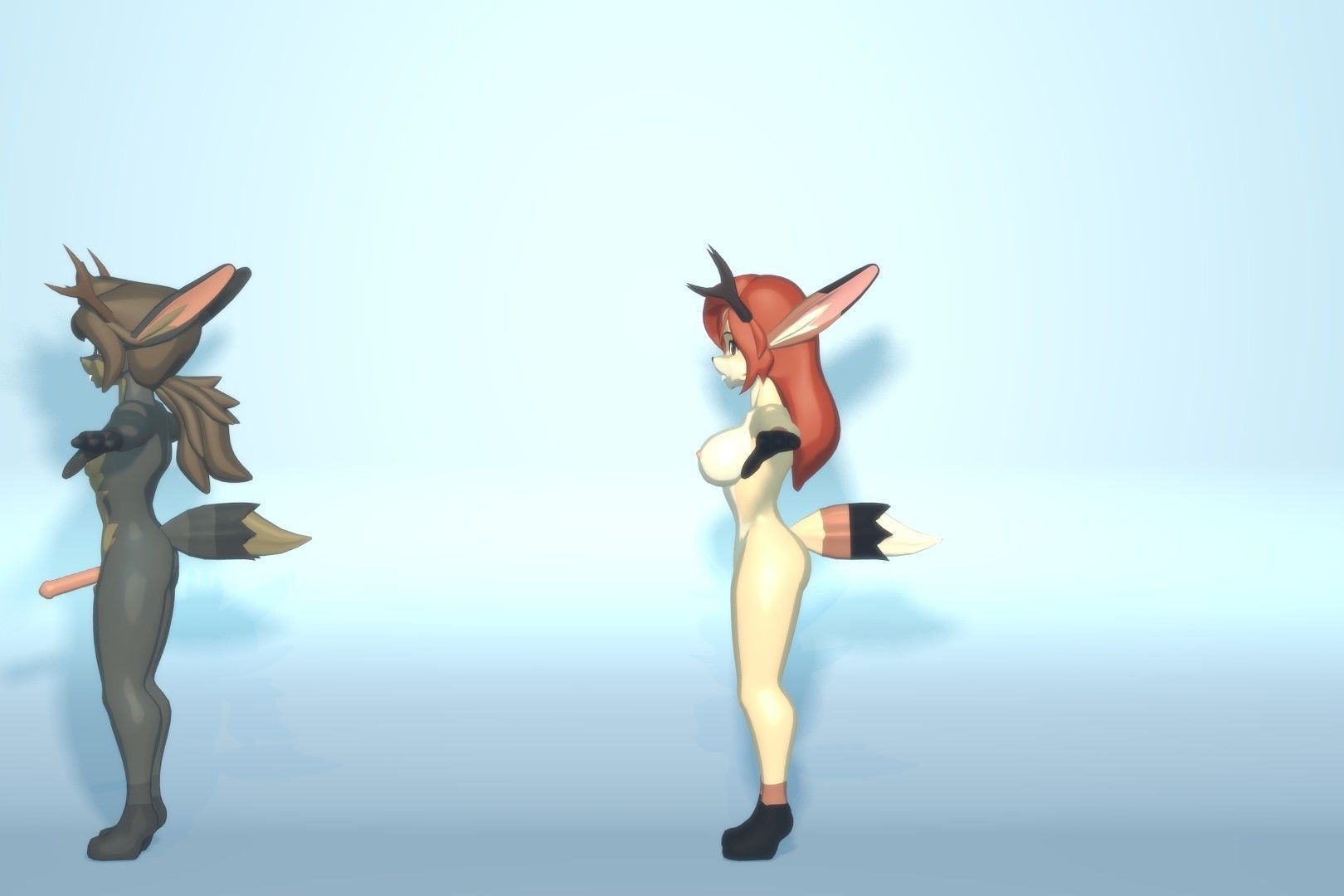 Acheron Jackalope Nude Low-poly 3D model_12