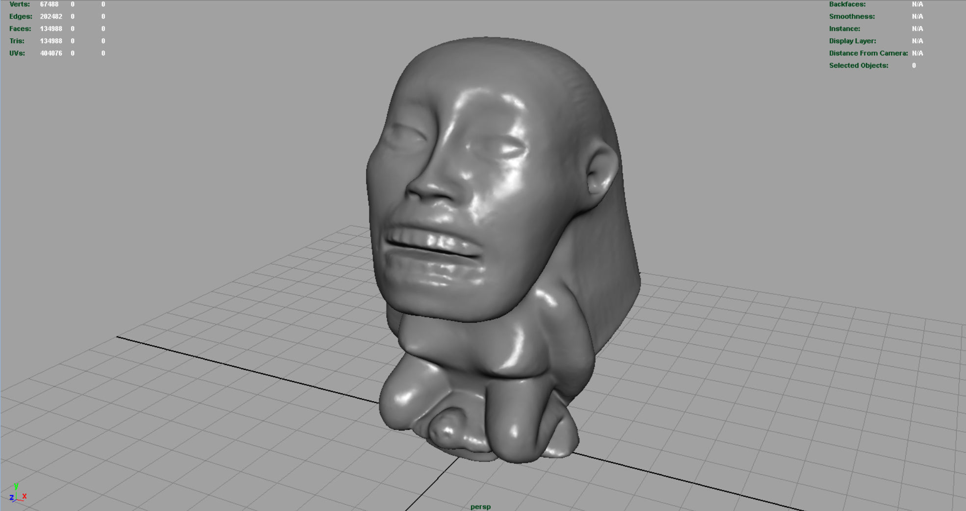 Indiana Jones Fertility Idol Statue Low-poly 3D model_3
