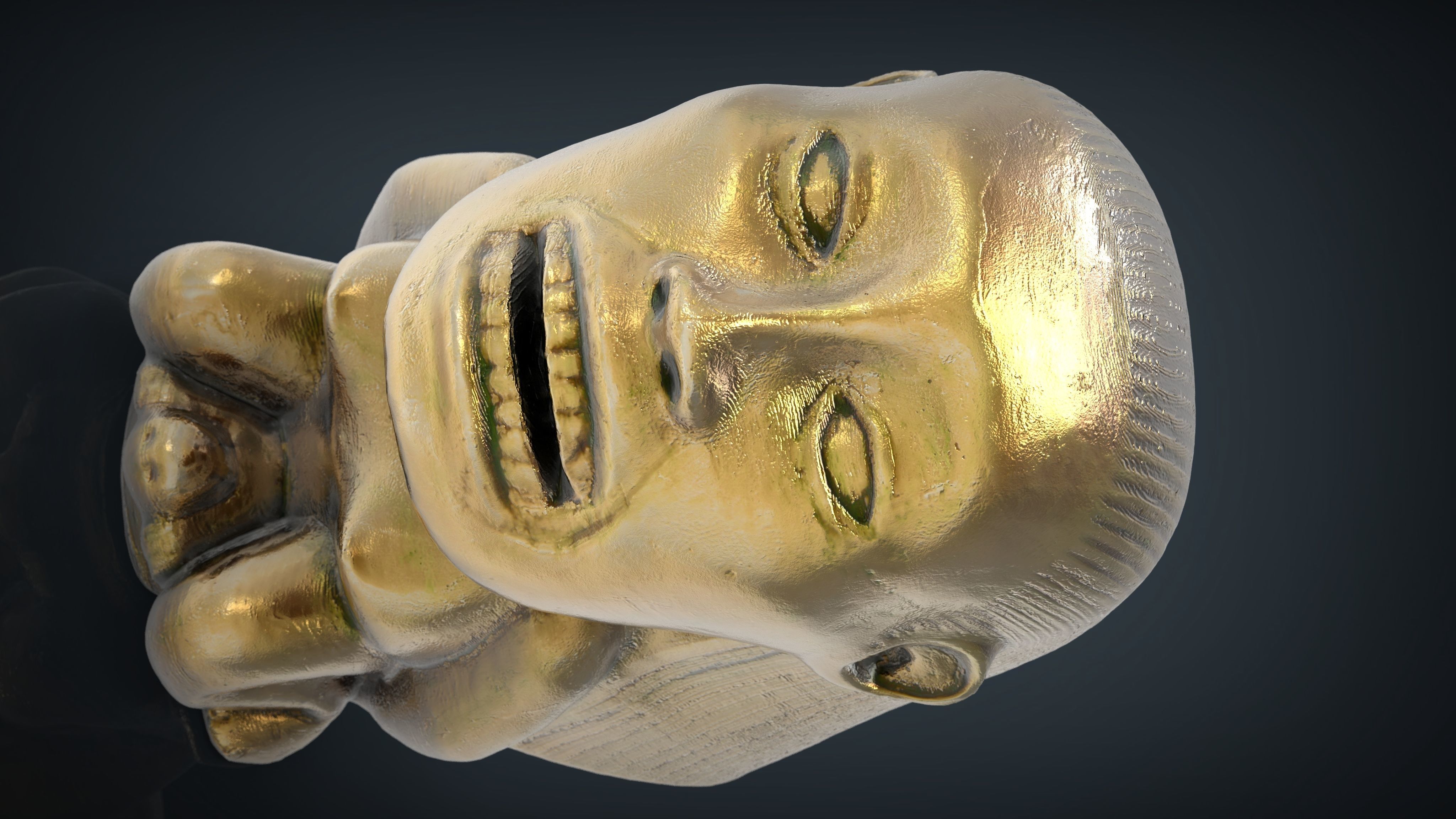 Indiana Jones Fertility Idol Statue Low-poly 3D model_11