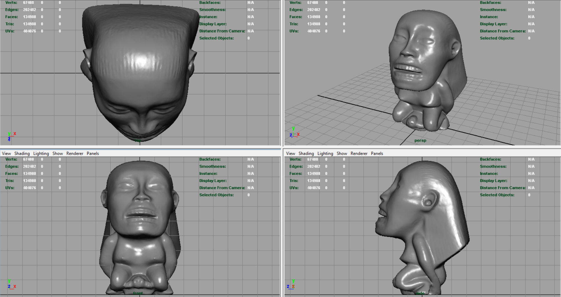 Indiana Jones Fertility Idol Statue Low-poly 3D model_8