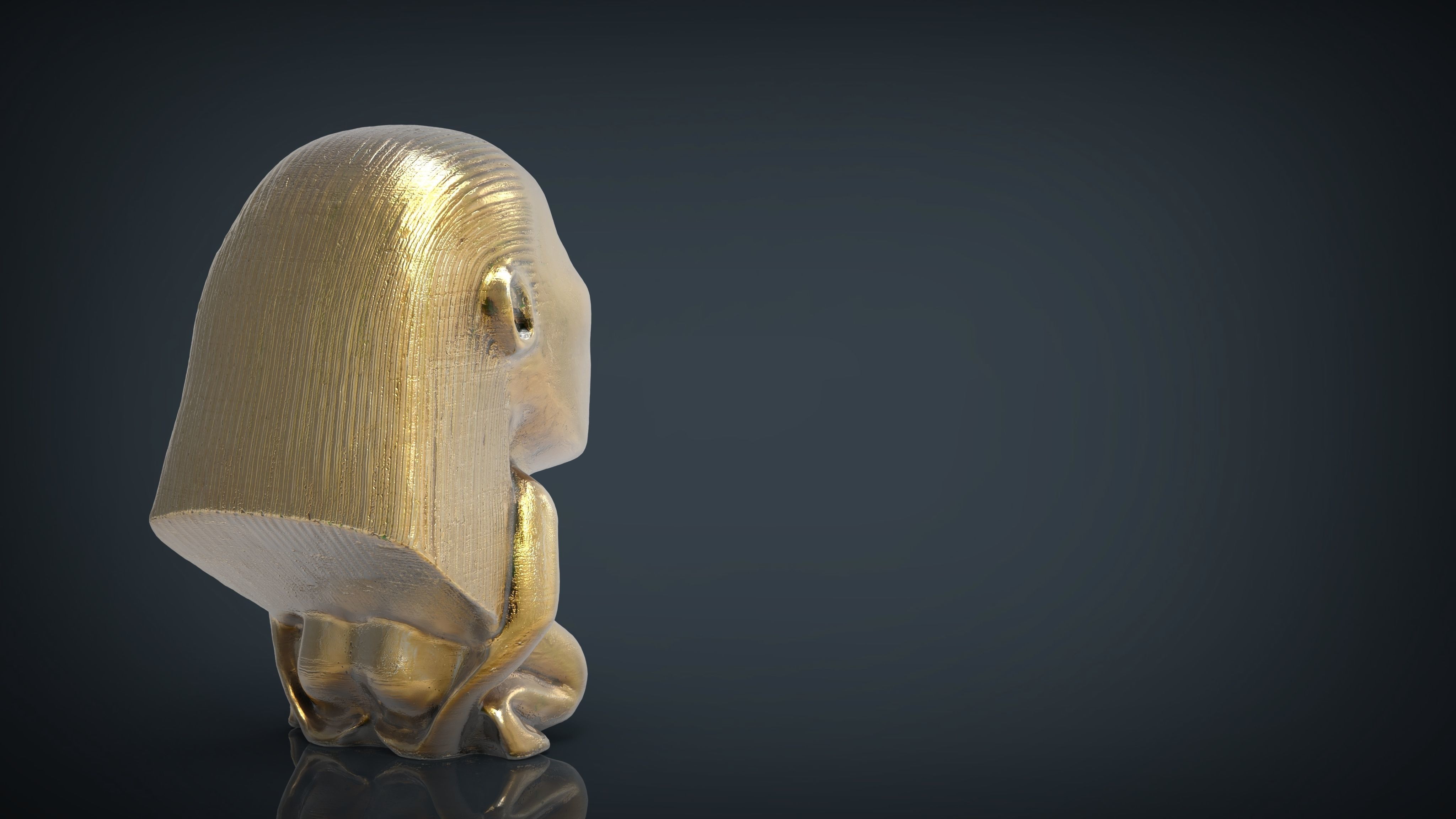 Indiana Jones Fertility Idol Statue Low-poly 3D model_7
