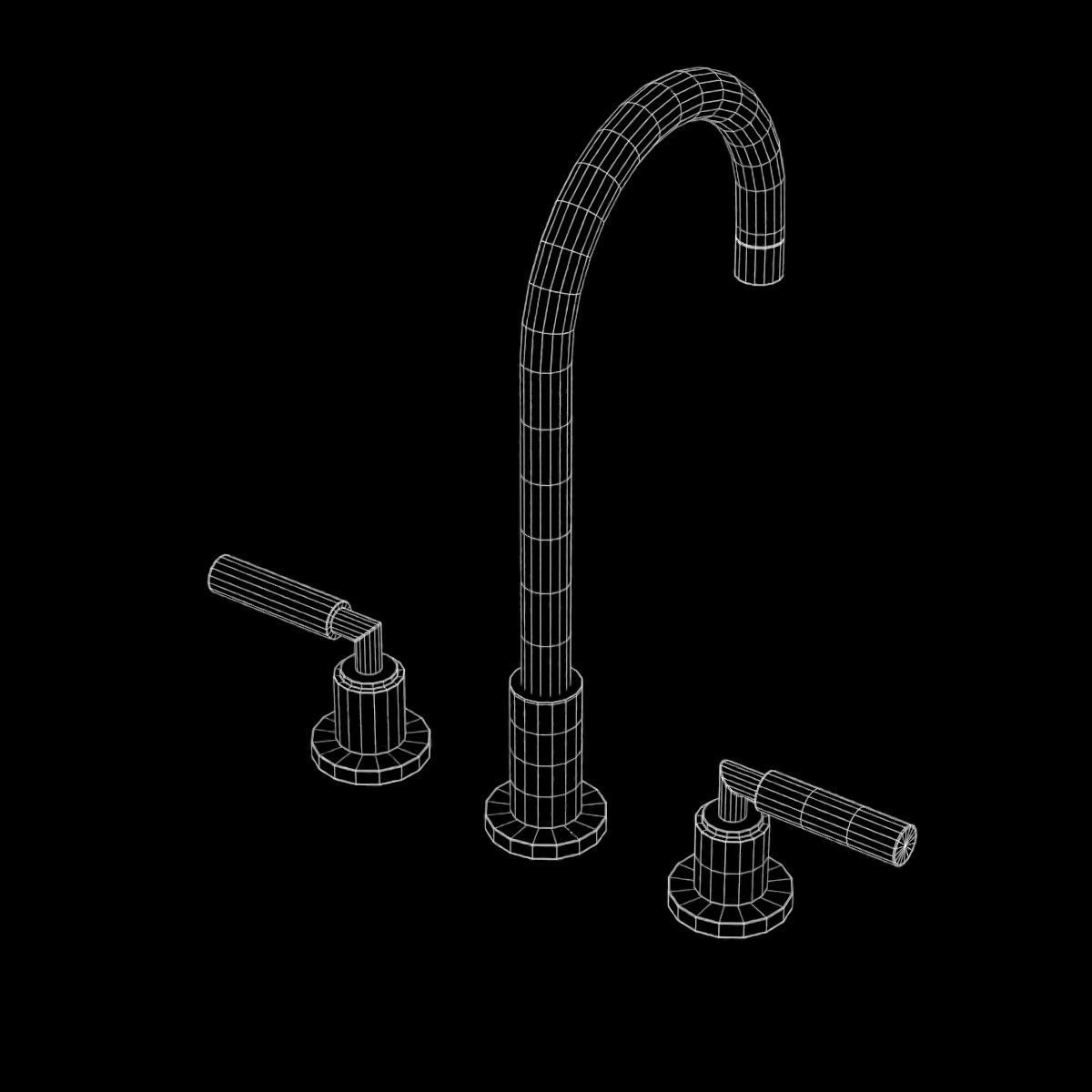 Faucet 03 Low-poly 3D model_26