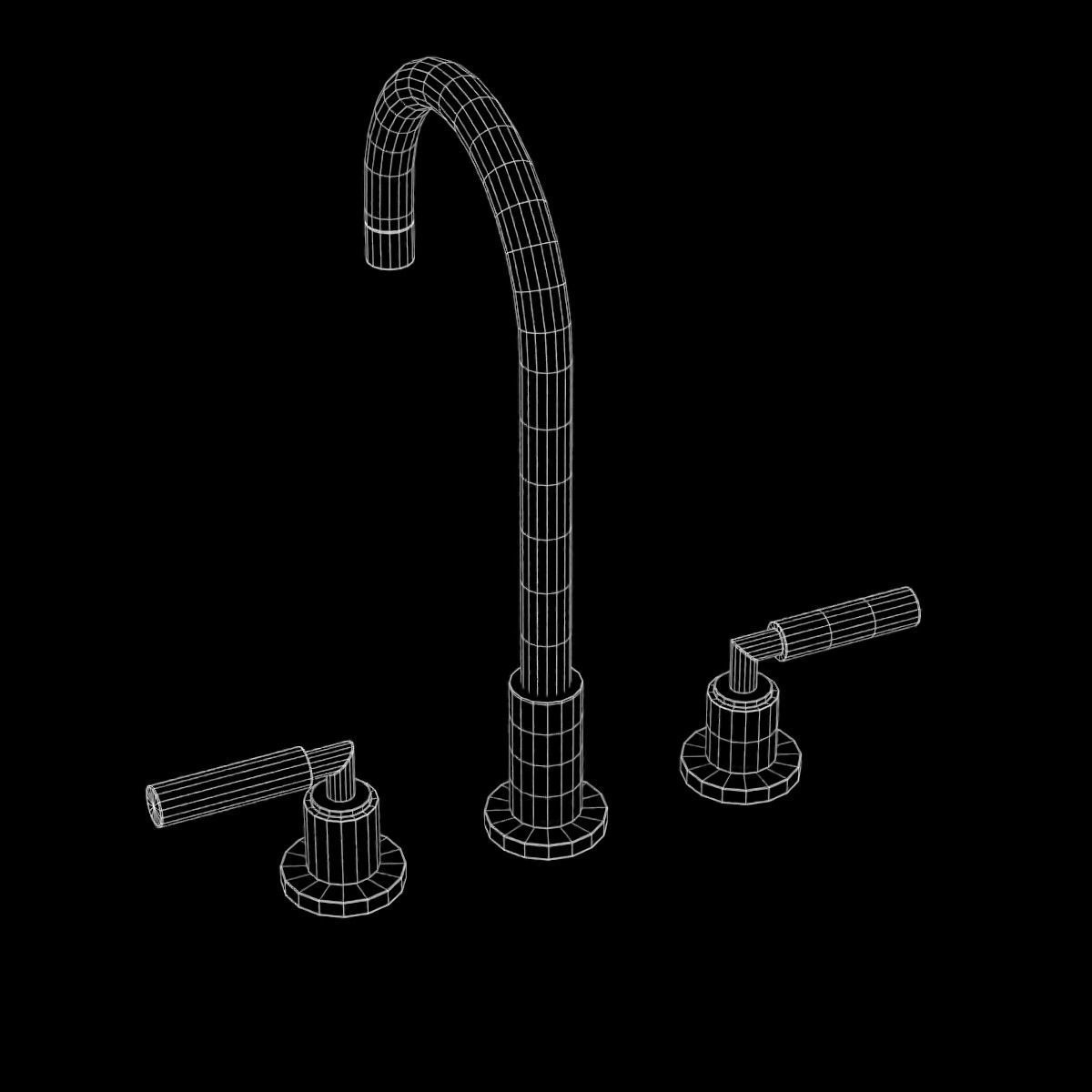 Faucet 03 Low-poly 3D model_29