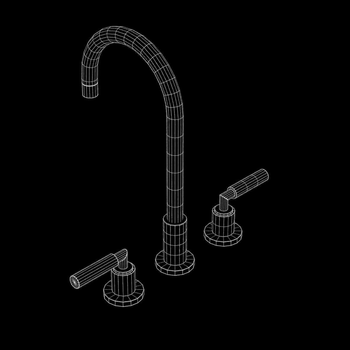 Faucet 03 Low-poly 3D model_30