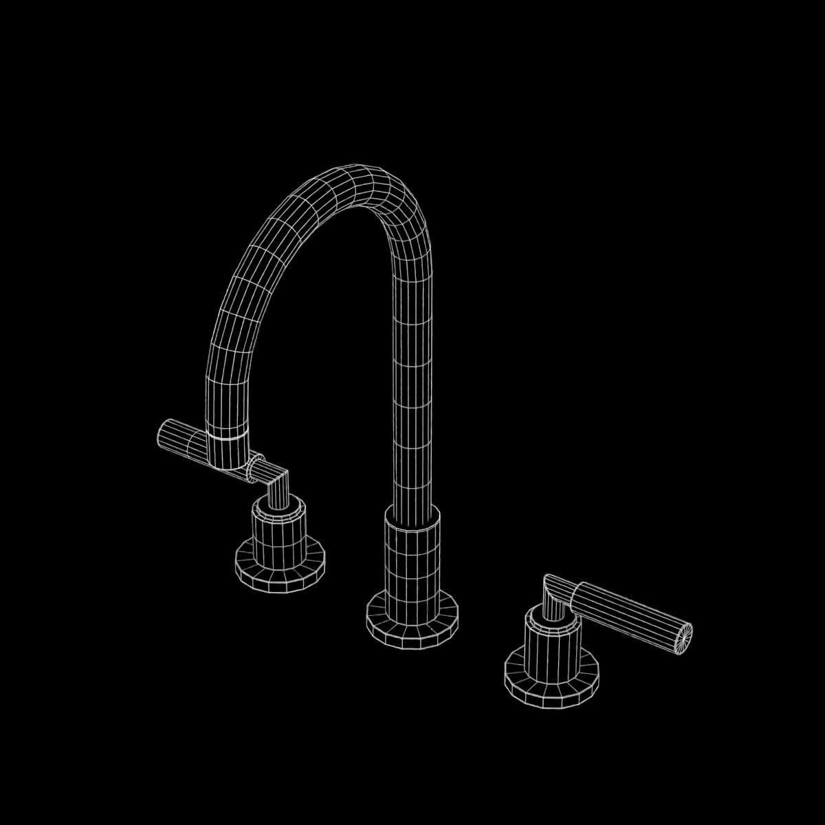 Faucet 03 Low-poly 3D model_35