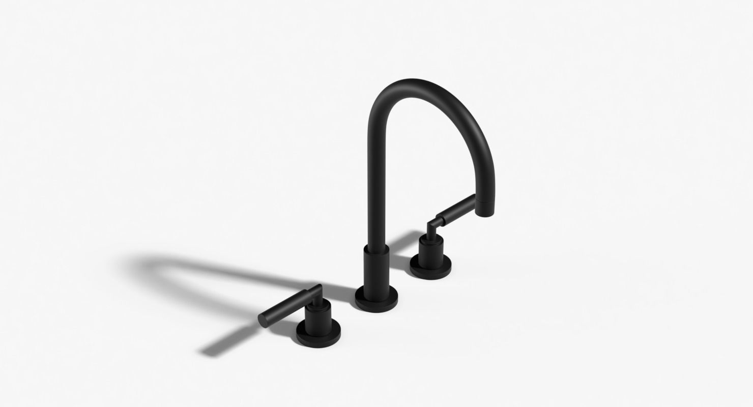 Faucet 03 Low-poly 3D model_1