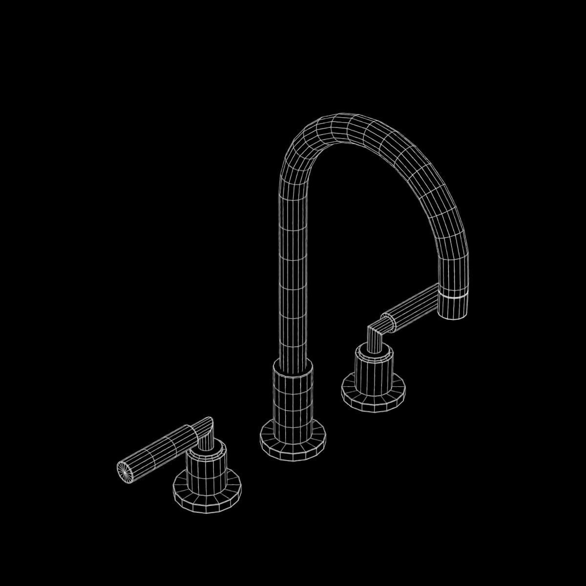 Faucet 03 Low-poly 3D model_21