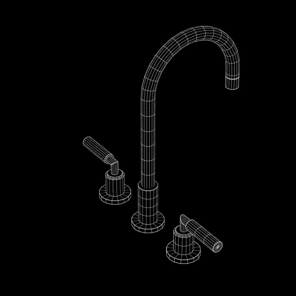 Faucet 03 Low-poly 3D model_25