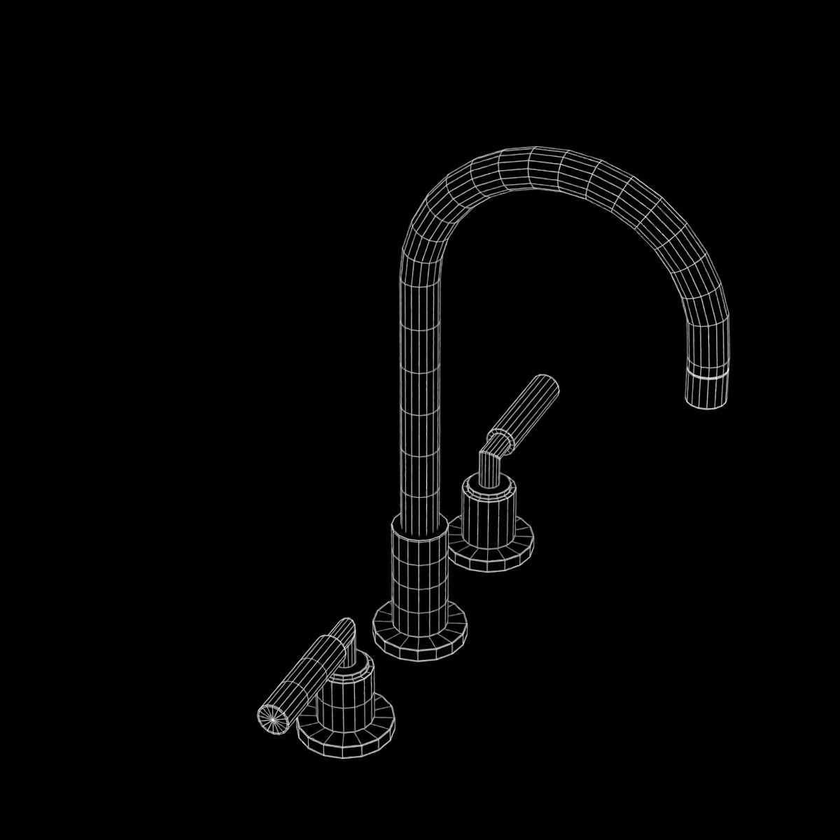 Faucet 03 Low-poly 3D model_22