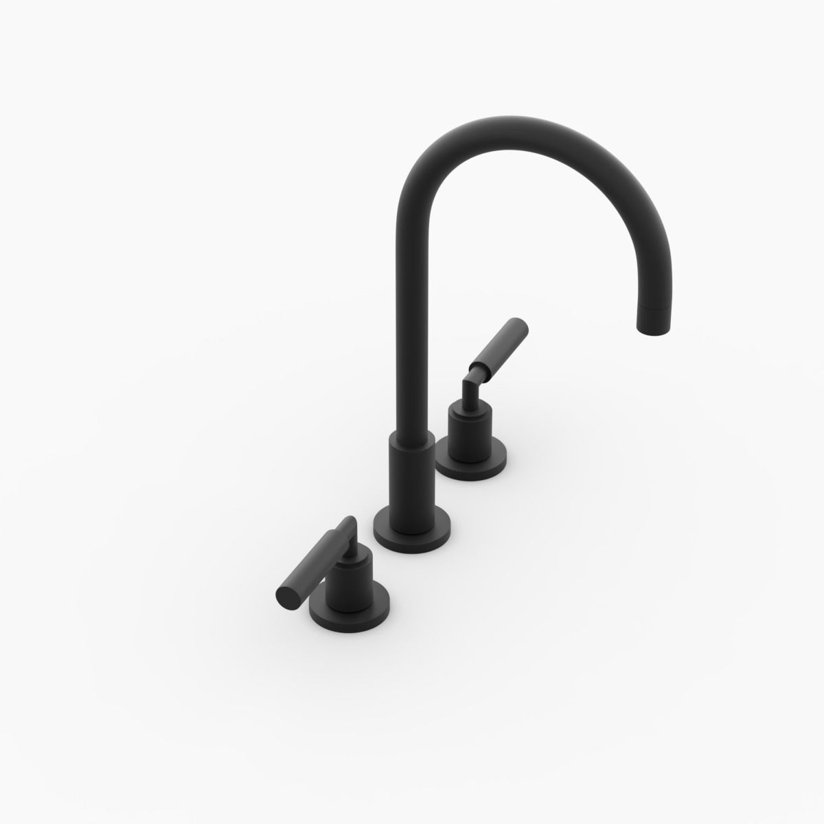 Faucet 03 Low-poly 3D model_4
