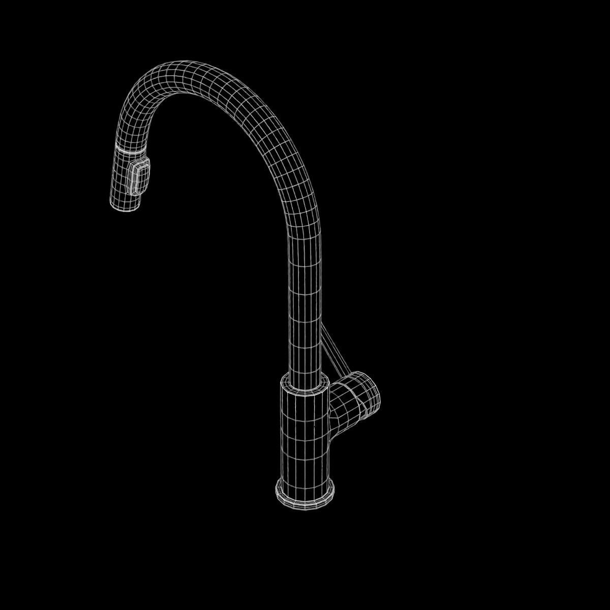 Faucet 05 Low-poly 3D model_30