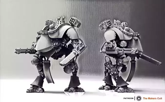 Feudal Guard Walker 3D print model