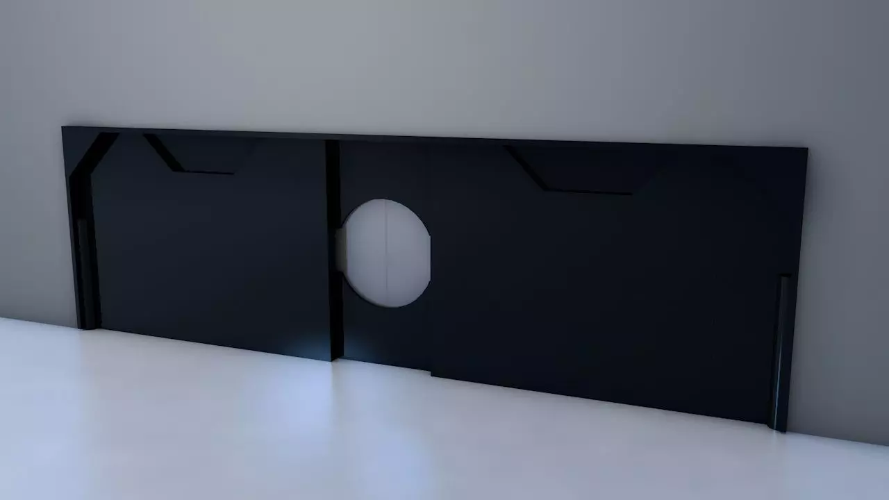 House door Set 3D model
