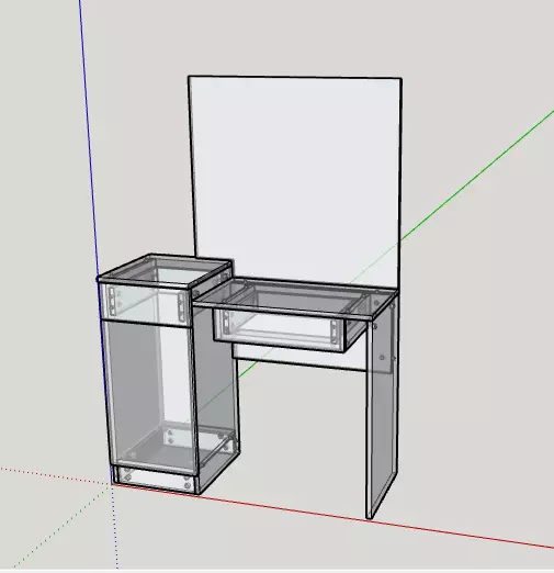 Dressing Table made for CNC router 3D print model_0