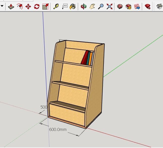 Book Holder For cnc With fitting holes 3D print model_1