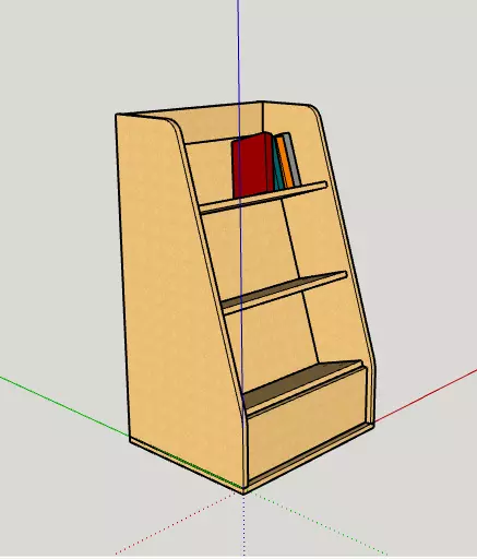 Book Holder For cnc With fitting holes 3D print model_0