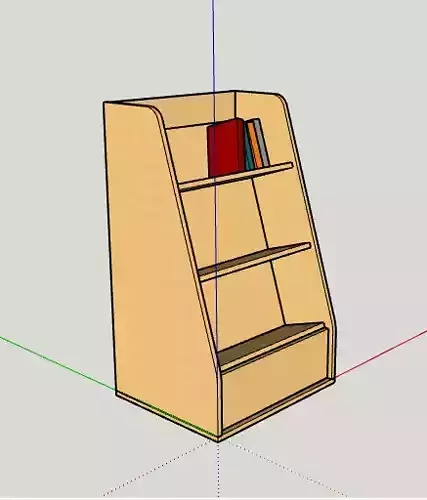Book Holder For cnc With fitting holes 3D print model