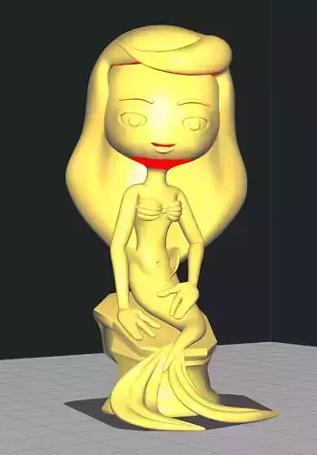Ariel Seated 3D print model