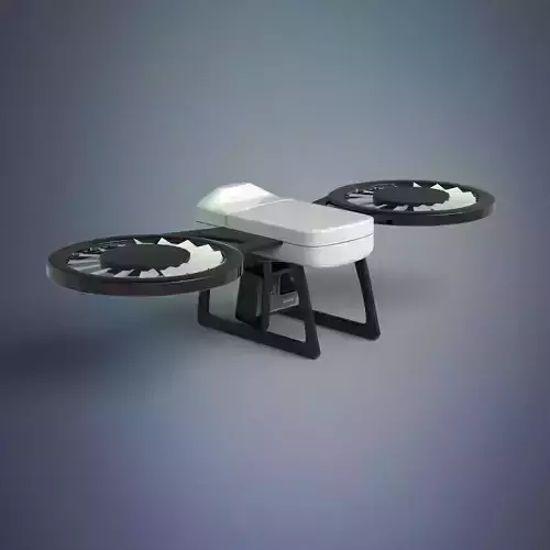 Drone with two propellers