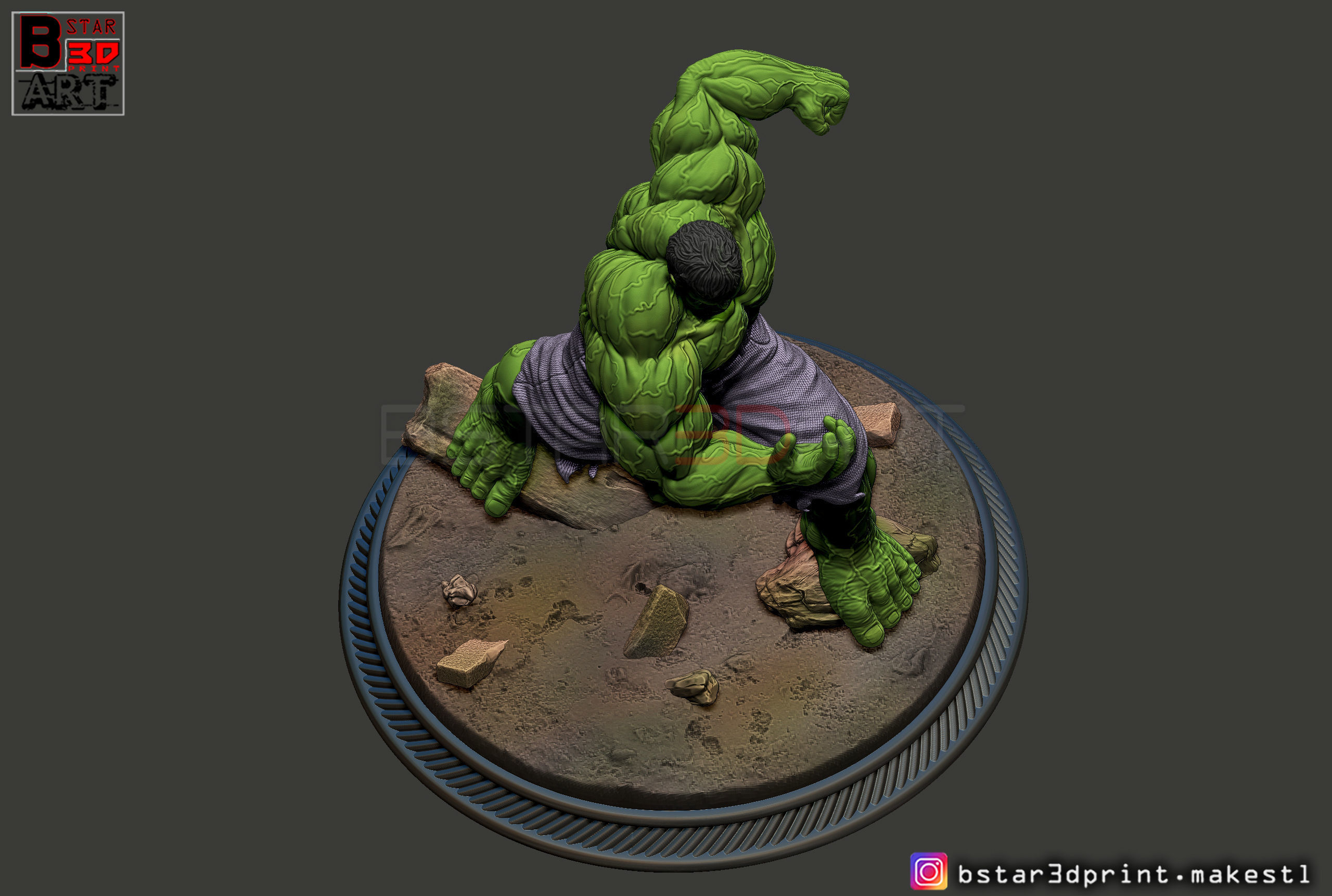 SUPER HULK  - Super Hero - Marvel  3D print model_15