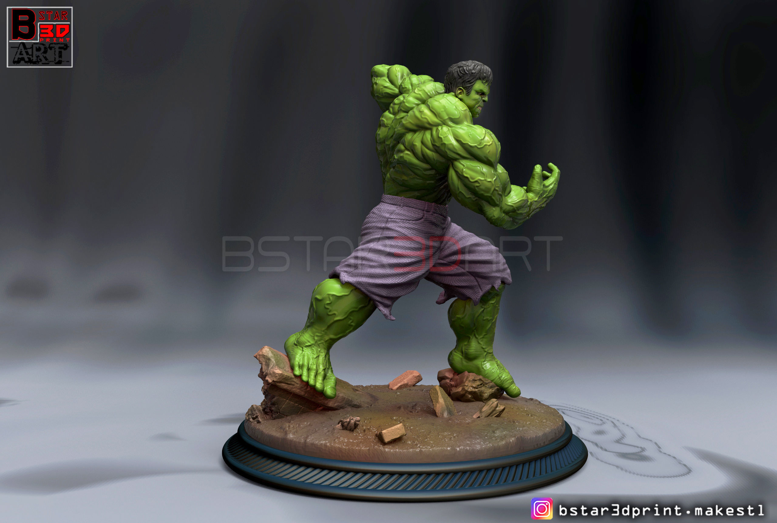SUPER HULK  - Super Hero - Marvel  3D print model_5