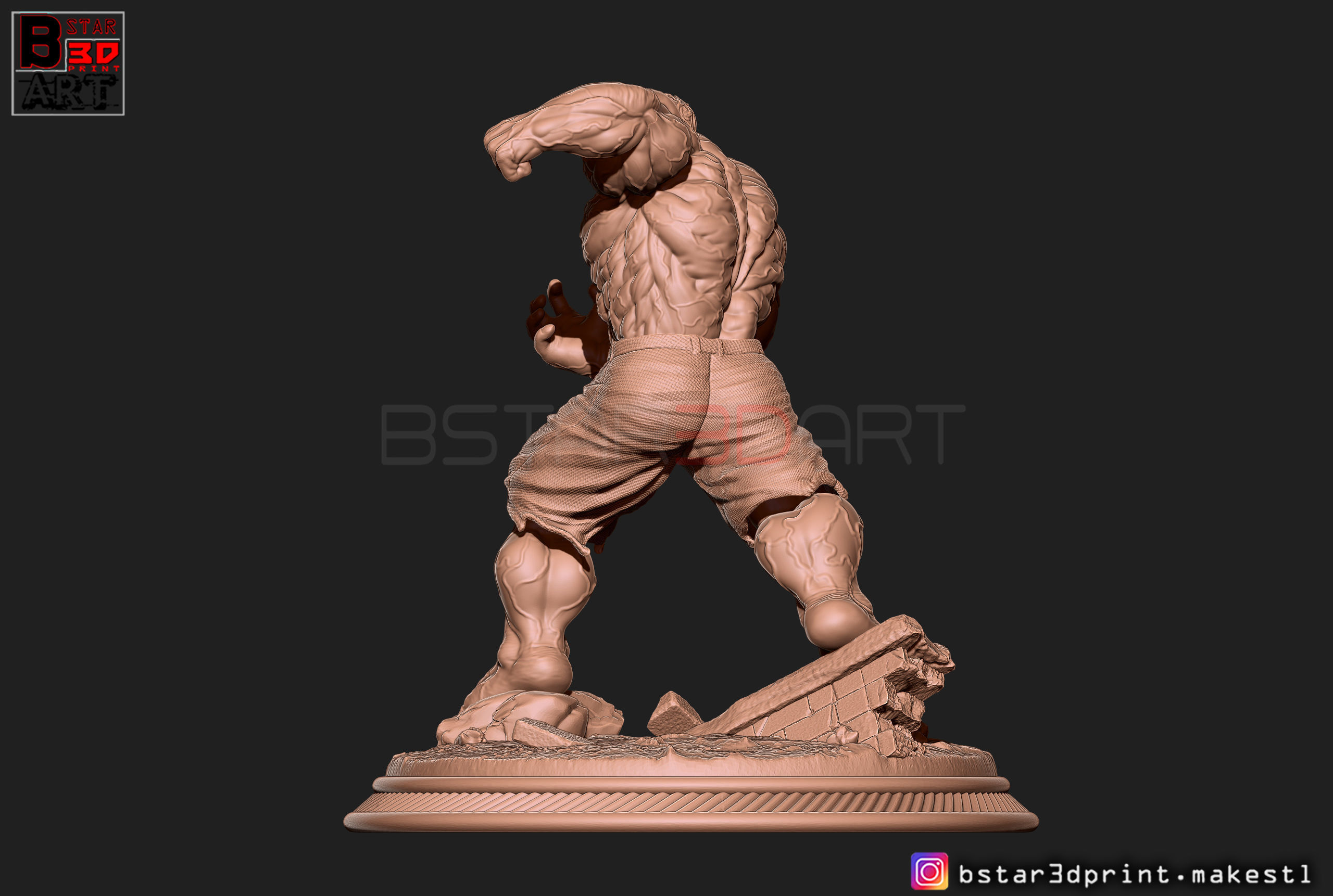 SUPER HULK  - Super Hero - Marvel  3D print model_17