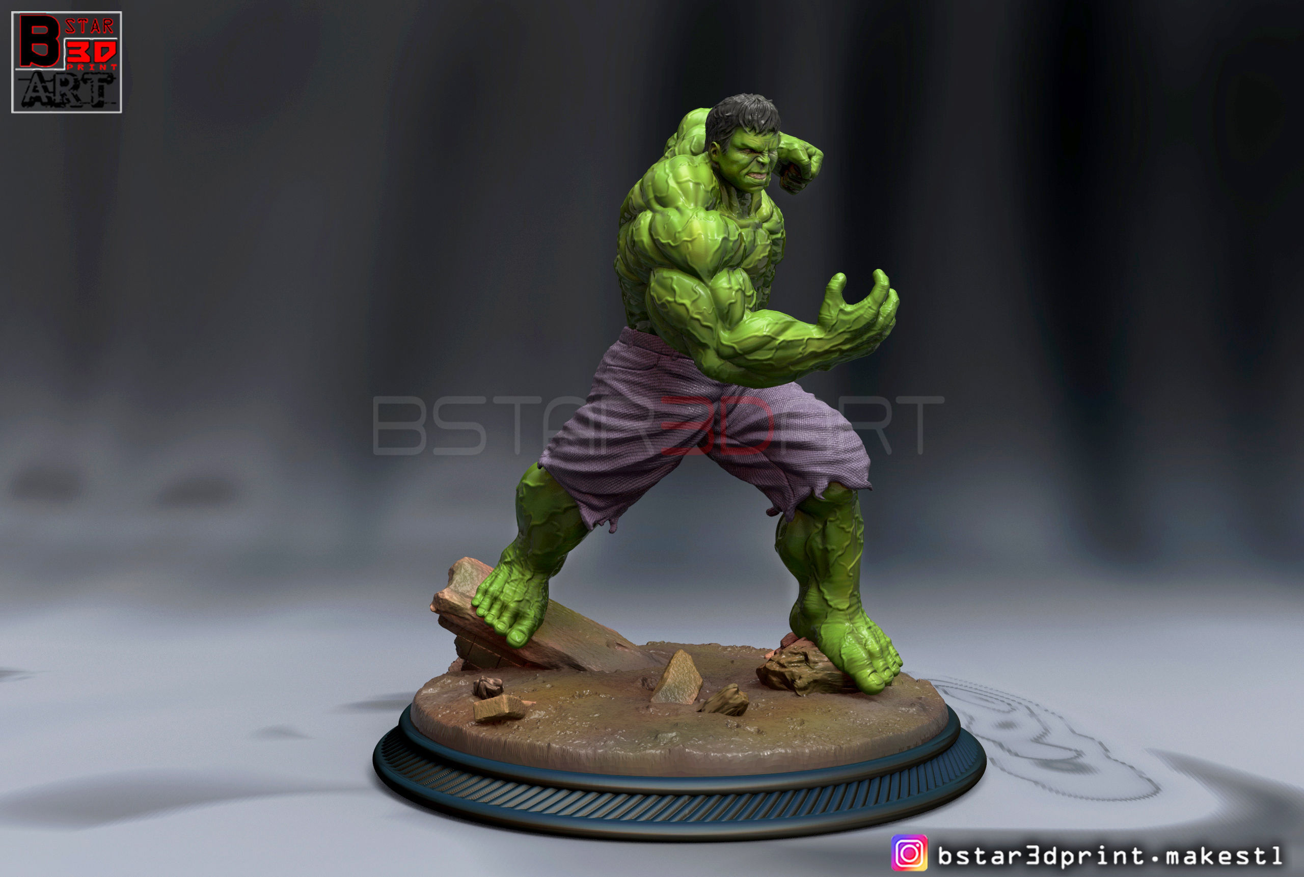 SUPER HULK  - Super Hero - Marvel  3D print model_2