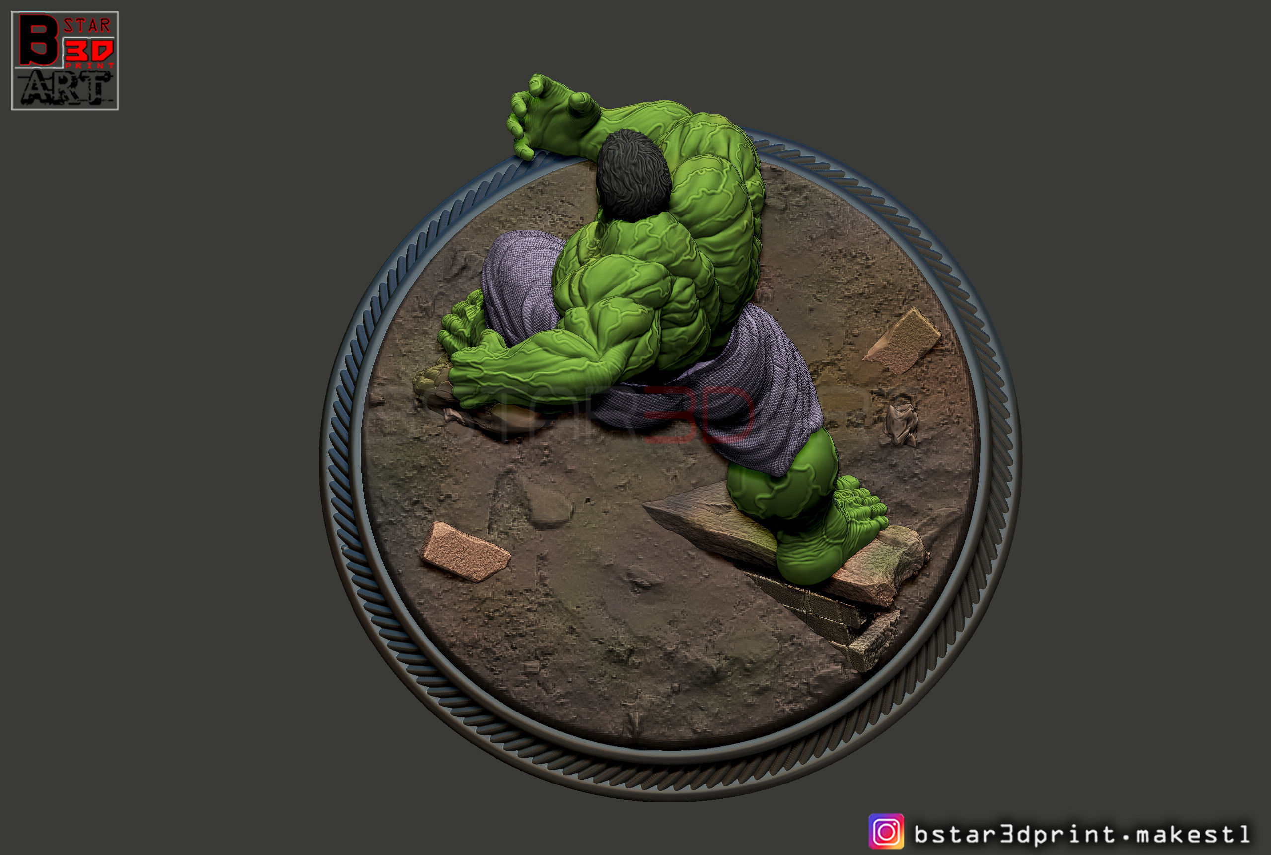 SUPER HULK  - Super Hero - Marvel  3D print model_14