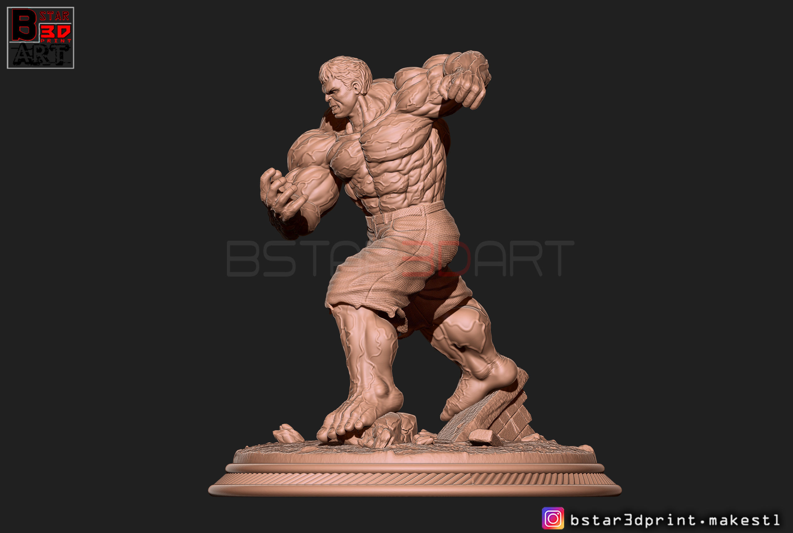 SUPER HULK  - Super Hero - Marvel  3D print model_18