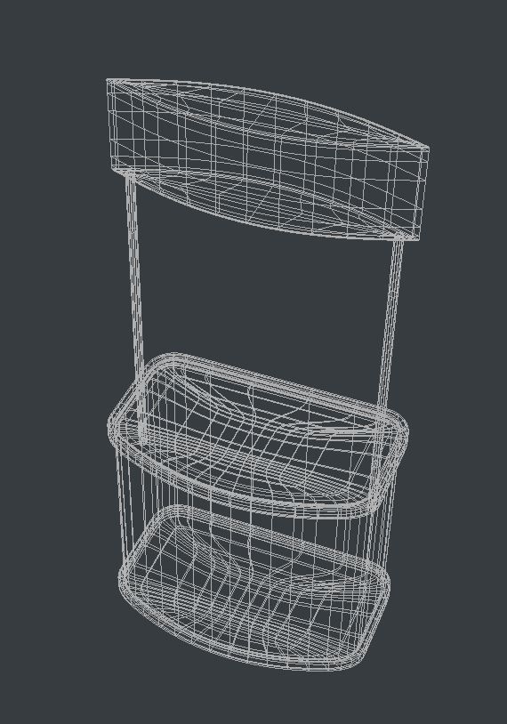 Stand exhibition 3D model_4