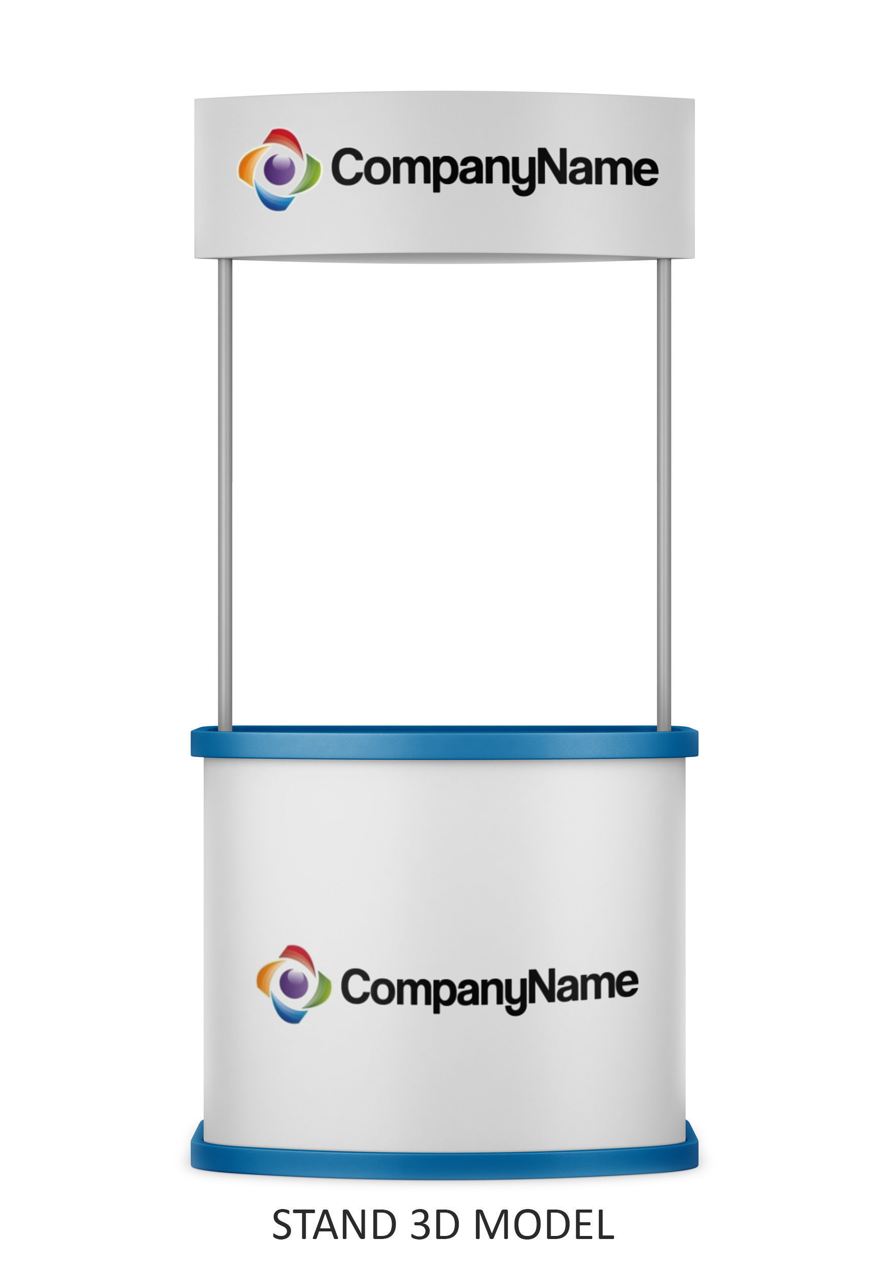 Stand exhibition 3D model_6