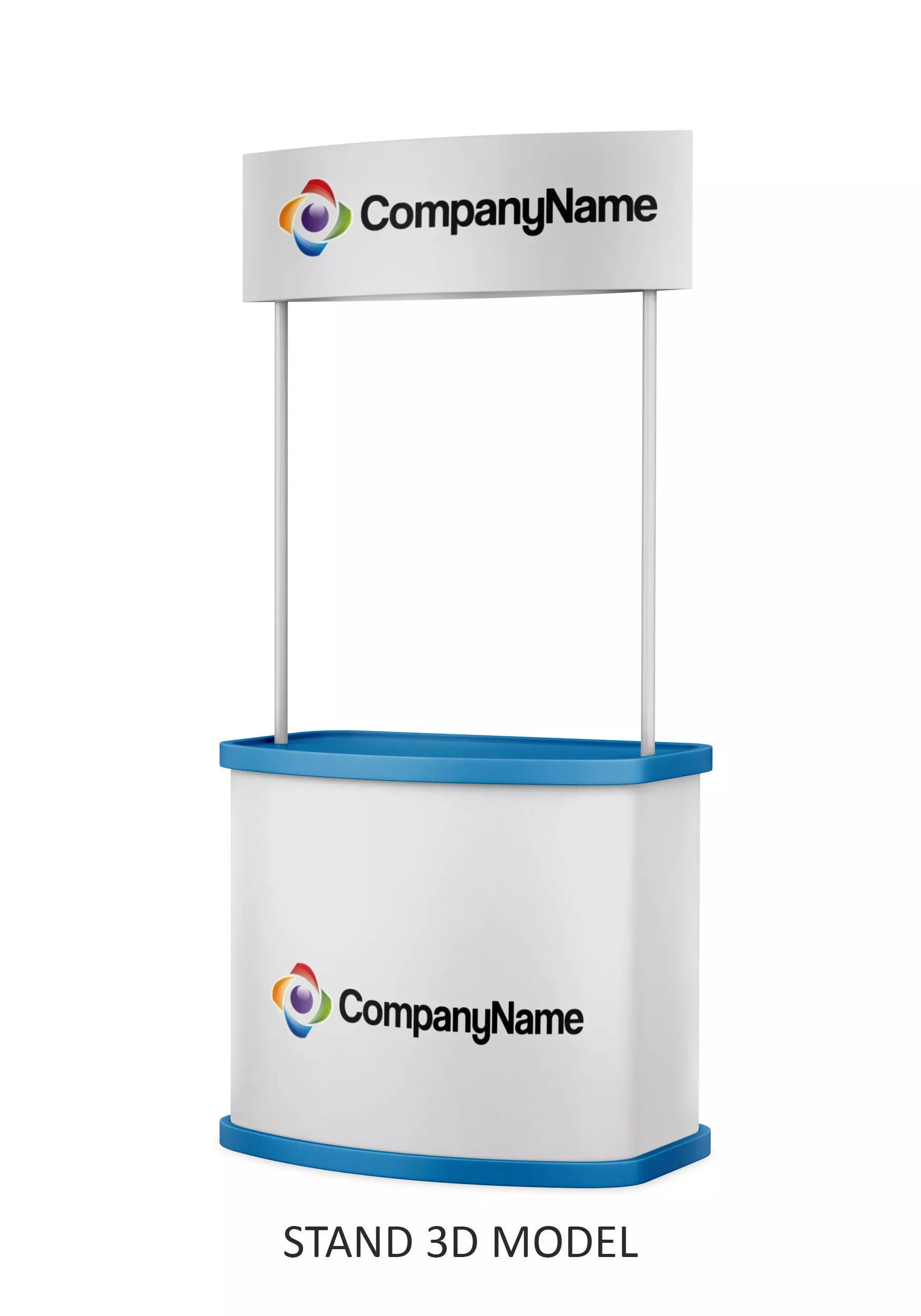 Stand exhibition 3D model_0