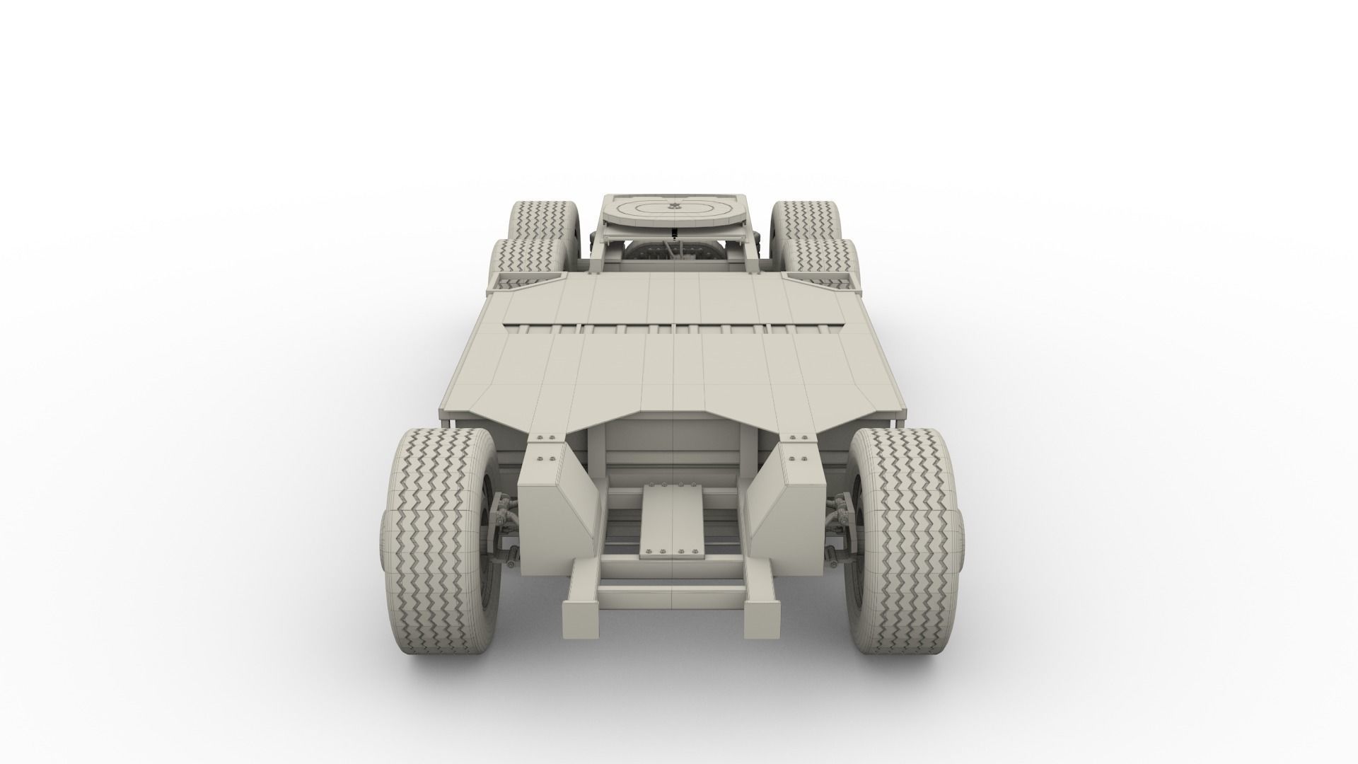 Tesla Semi Truck Chassis 3D model_17