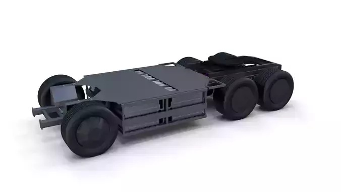 Tesla Semi Truck Chassis 3D model