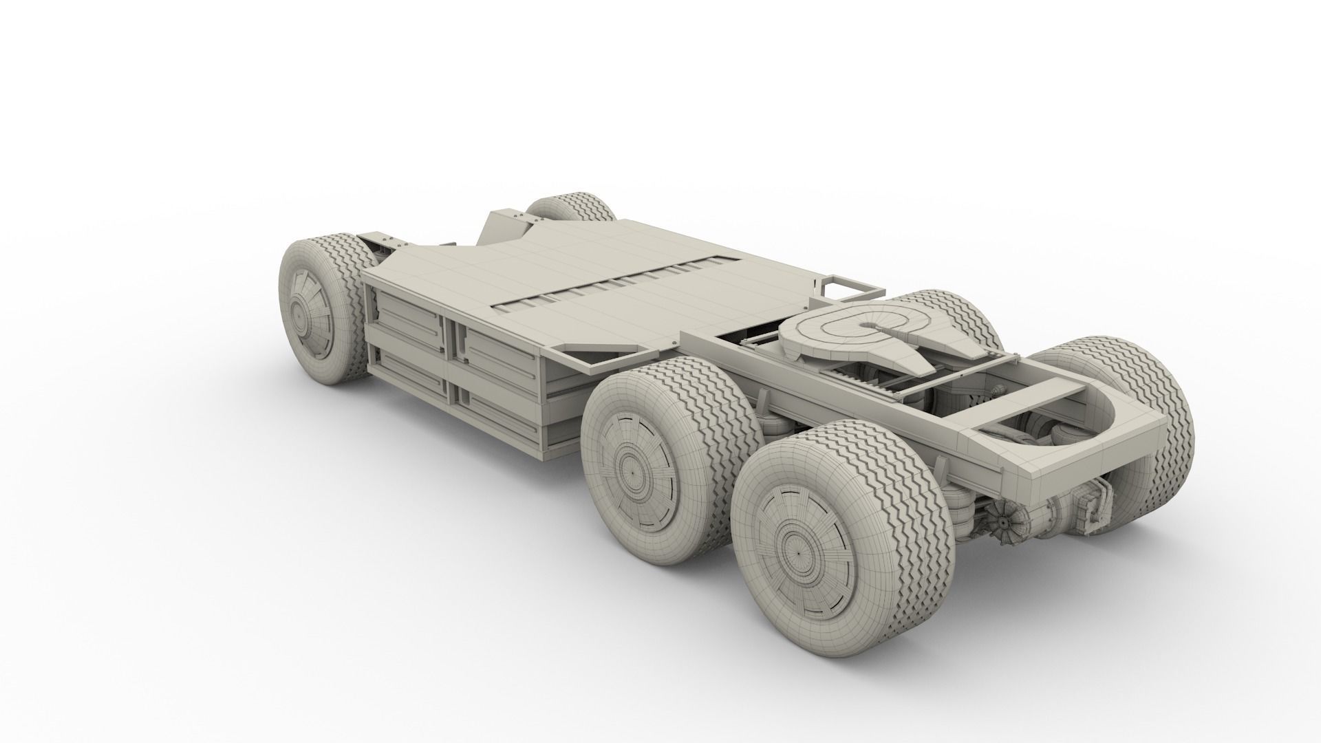 Tesla Semi Truck Chassis 3D model_15