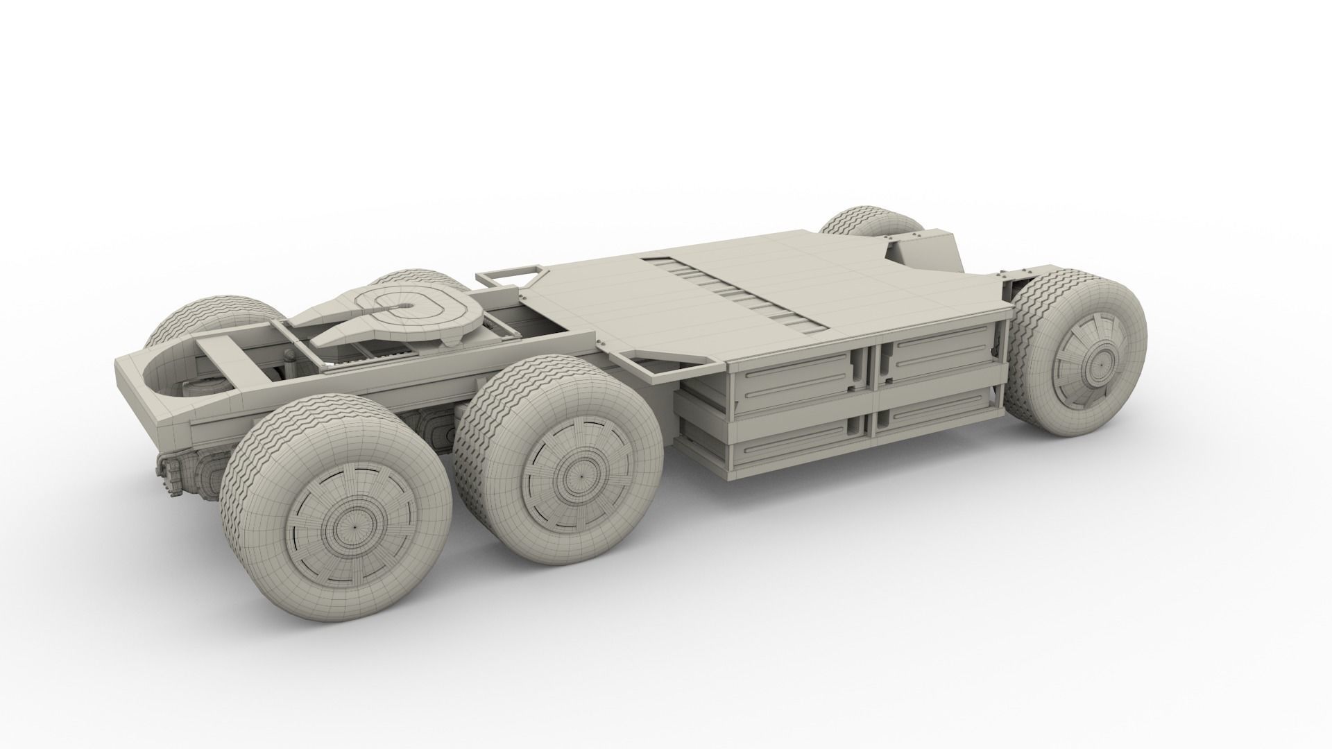 Tesla Semi Truck Chassis 3D model_16