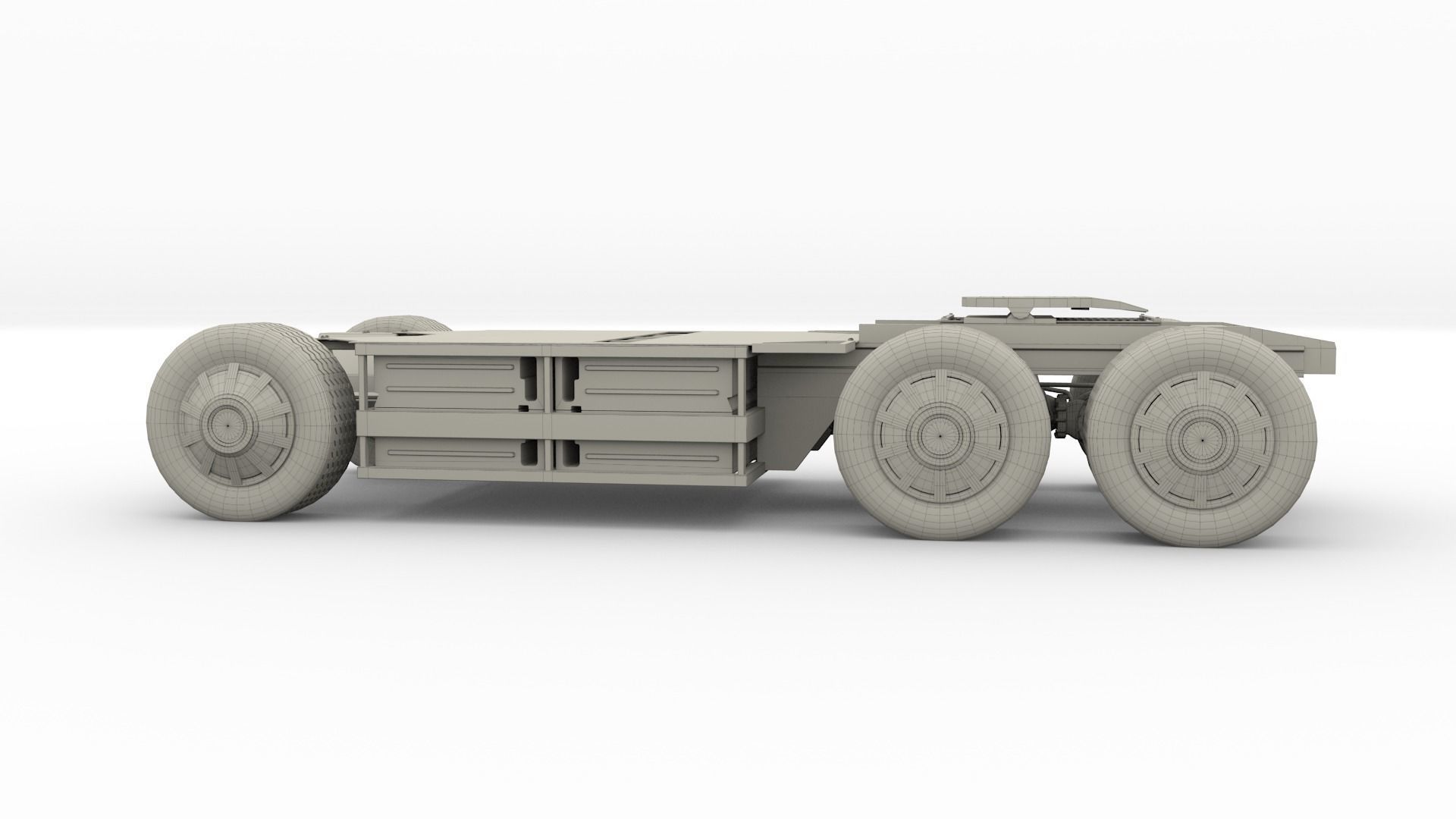 Tesla Semi Truck Chassis 3D model_11