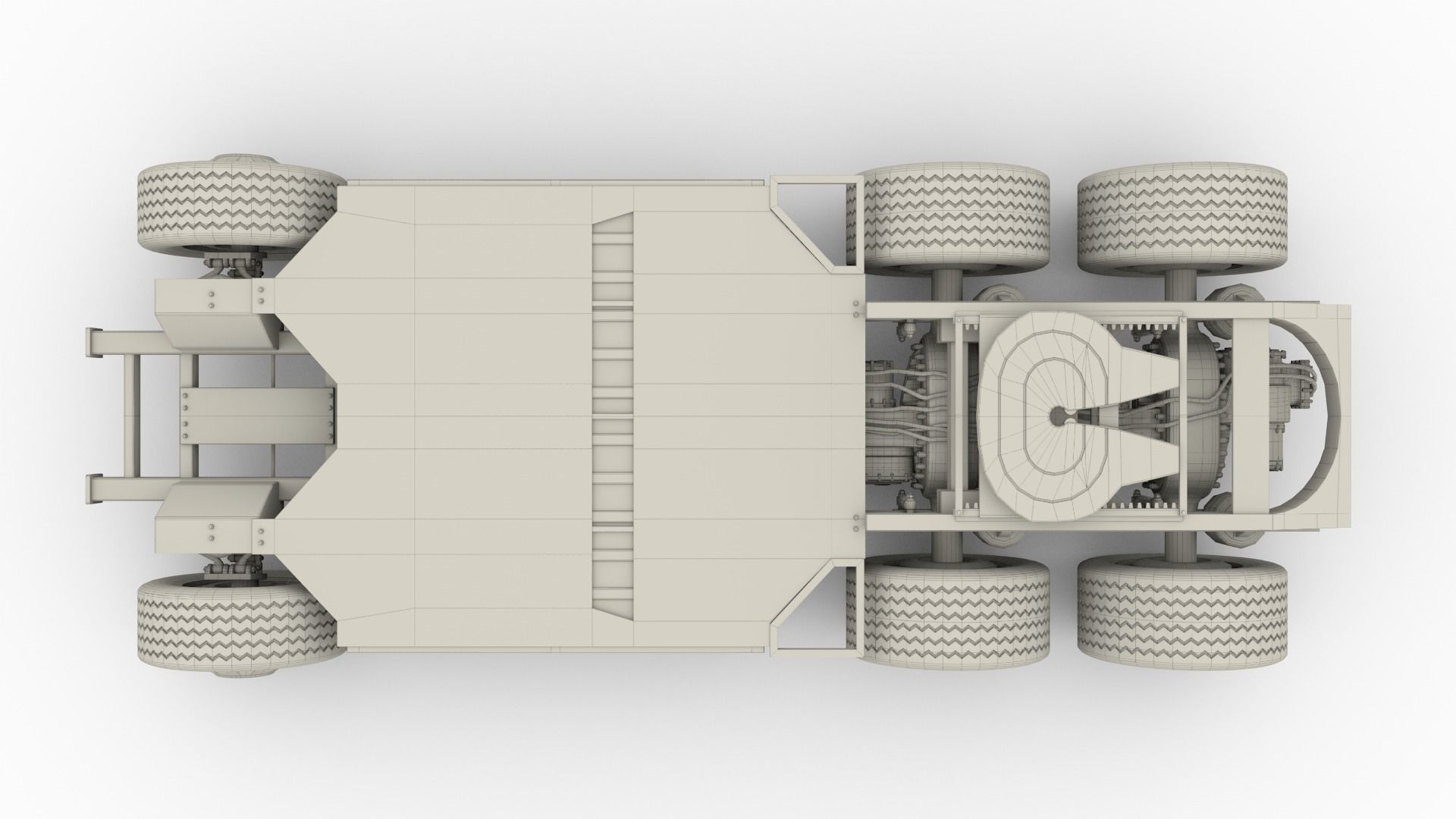 Tesla Semi Truck Chassis 3D model_18
