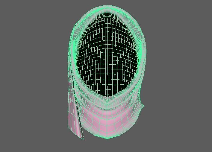 Hijab Model 2 scarf 3D model_7