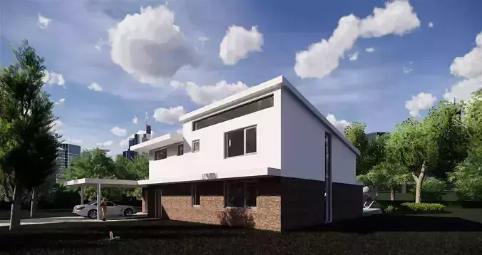 Revit luxery house with a lot of familys and good textures 3D model