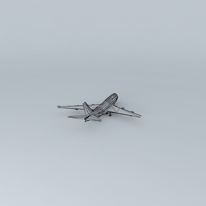 Plane in Viracopos 3D model_4