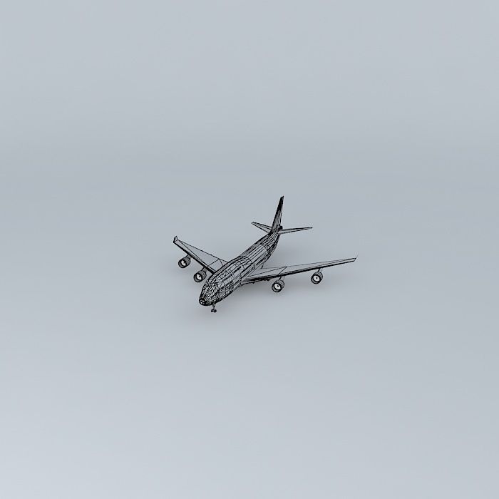 Plane in Viracopos 3D model_3