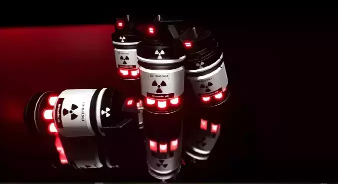 Sci-fi Grenade Low-poly 3D model