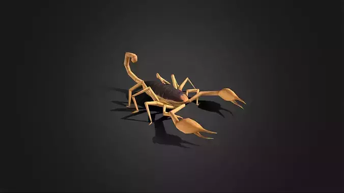 Low Poly Scorpion - Idle Animated Low-poly 3D model