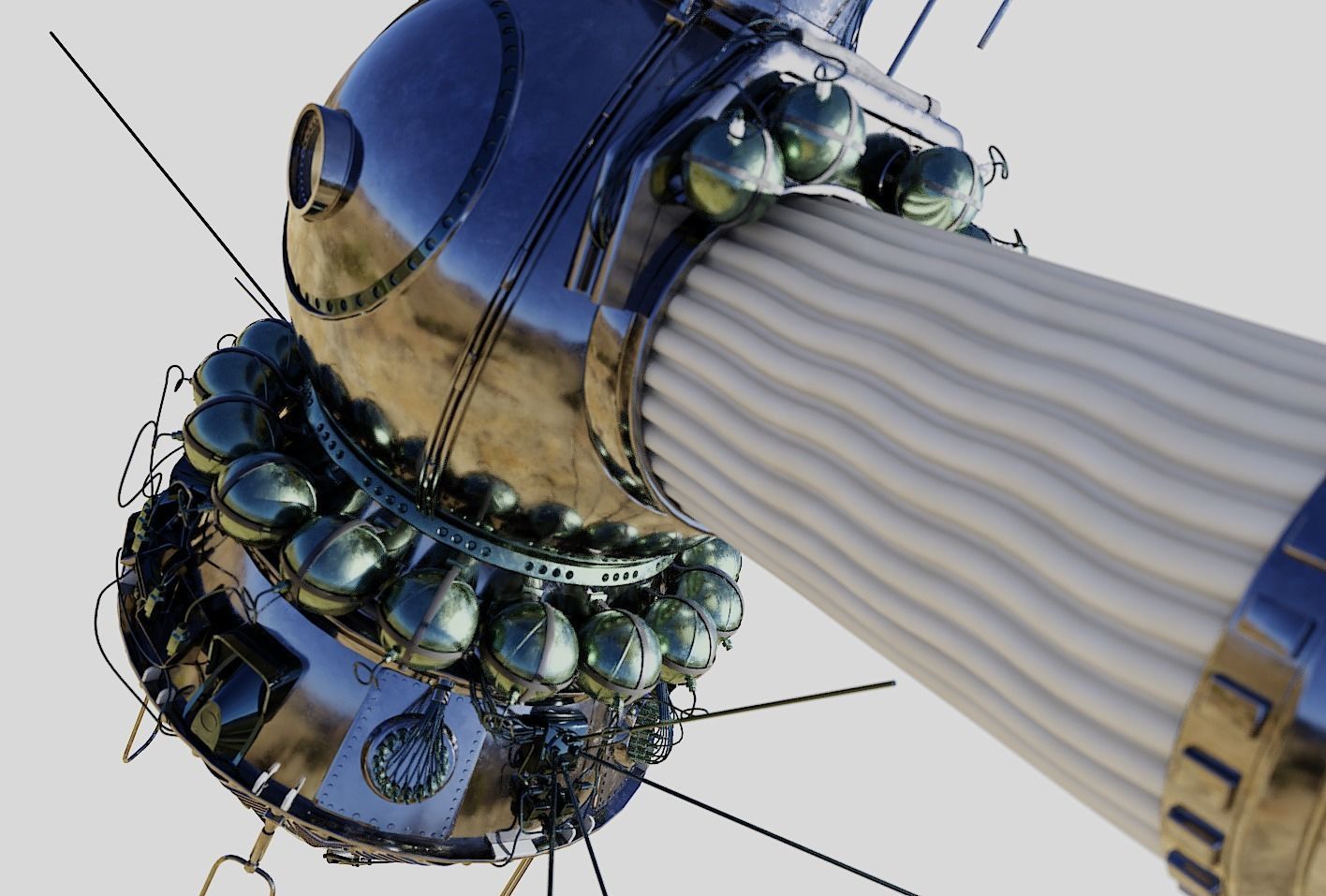 voskhod spacecraft 3D model_1