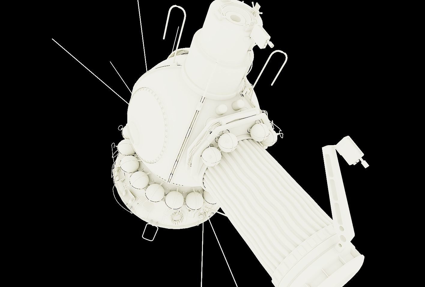 voskhod spacecraft 3D model_20