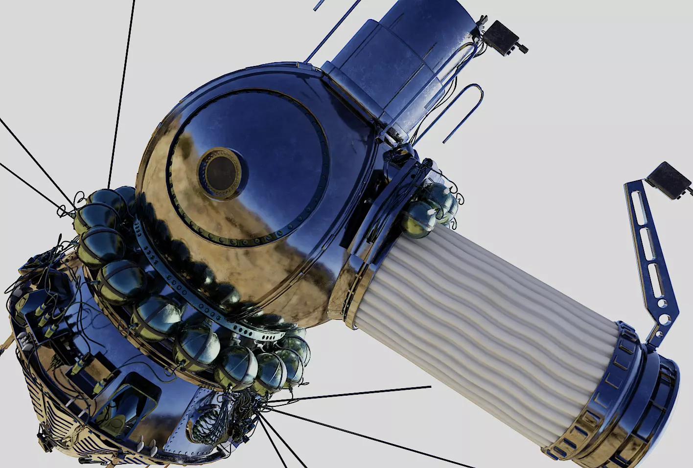 voskhod spacecraft 3D model_0