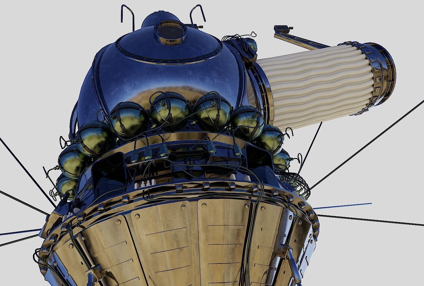 voskhod spacecraft 3D model_15