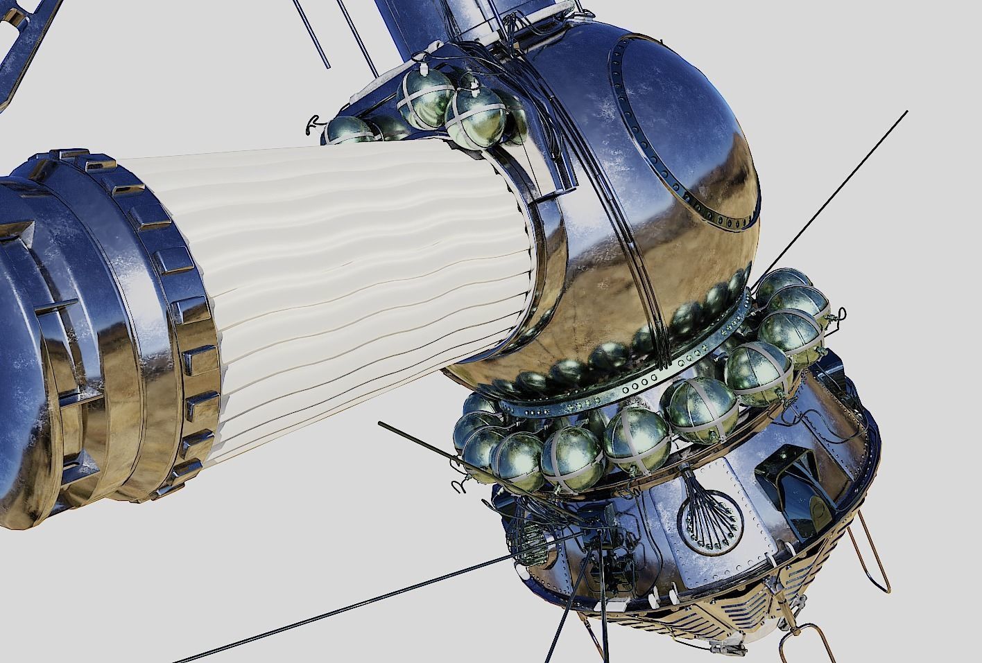 voskhod spacecraft 3D model_6